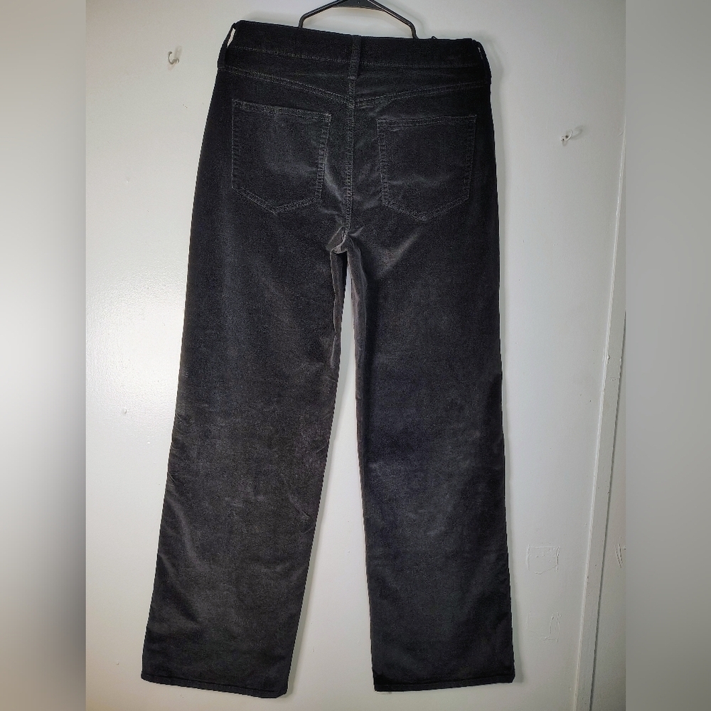 J.Crew women's Wide Leg Velvet High Rise Full Length pants Cotton Stretch sz 28 - Picture 5 of 17